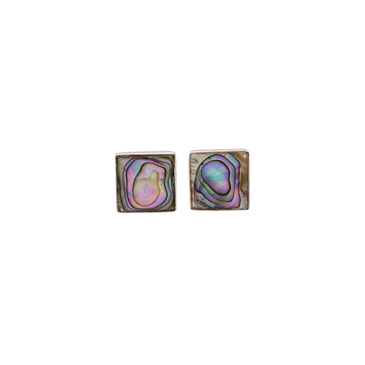 Abalone Shell Quadrata Cufflinks Silver Jewellery