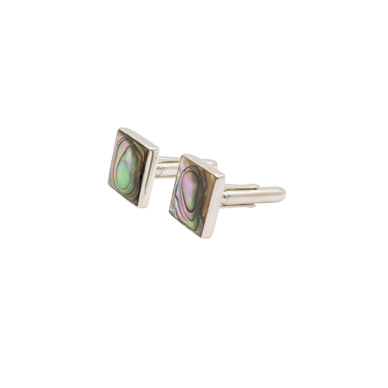 Abalone Shell Quadrata Cufflinks Silver Jewellery