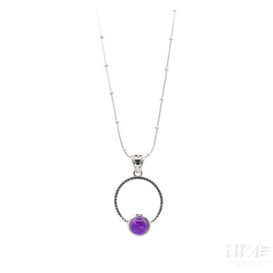 Amethyst Circulus Gemstone pendant