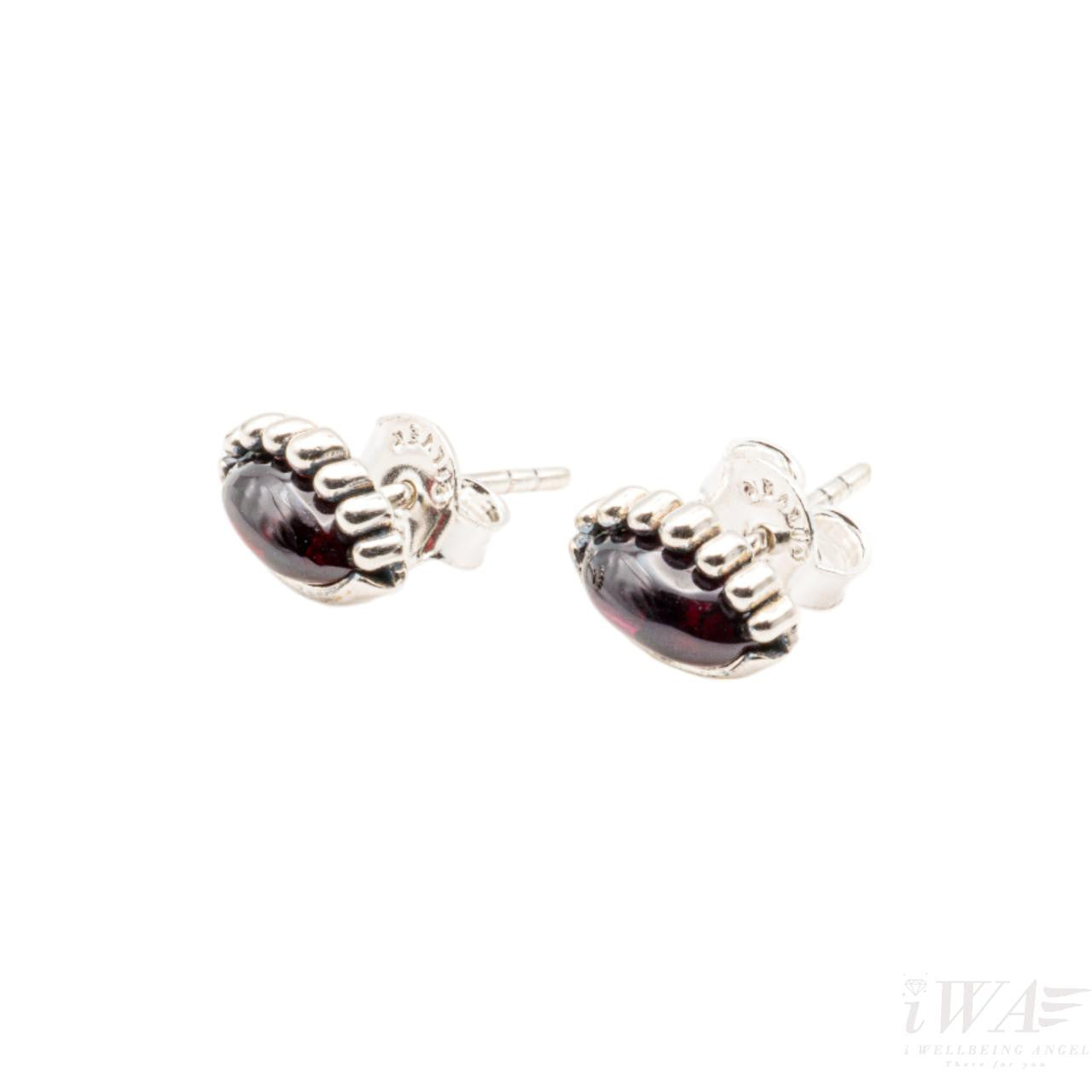 Black Onyx Stud Earring Silver Jewellery