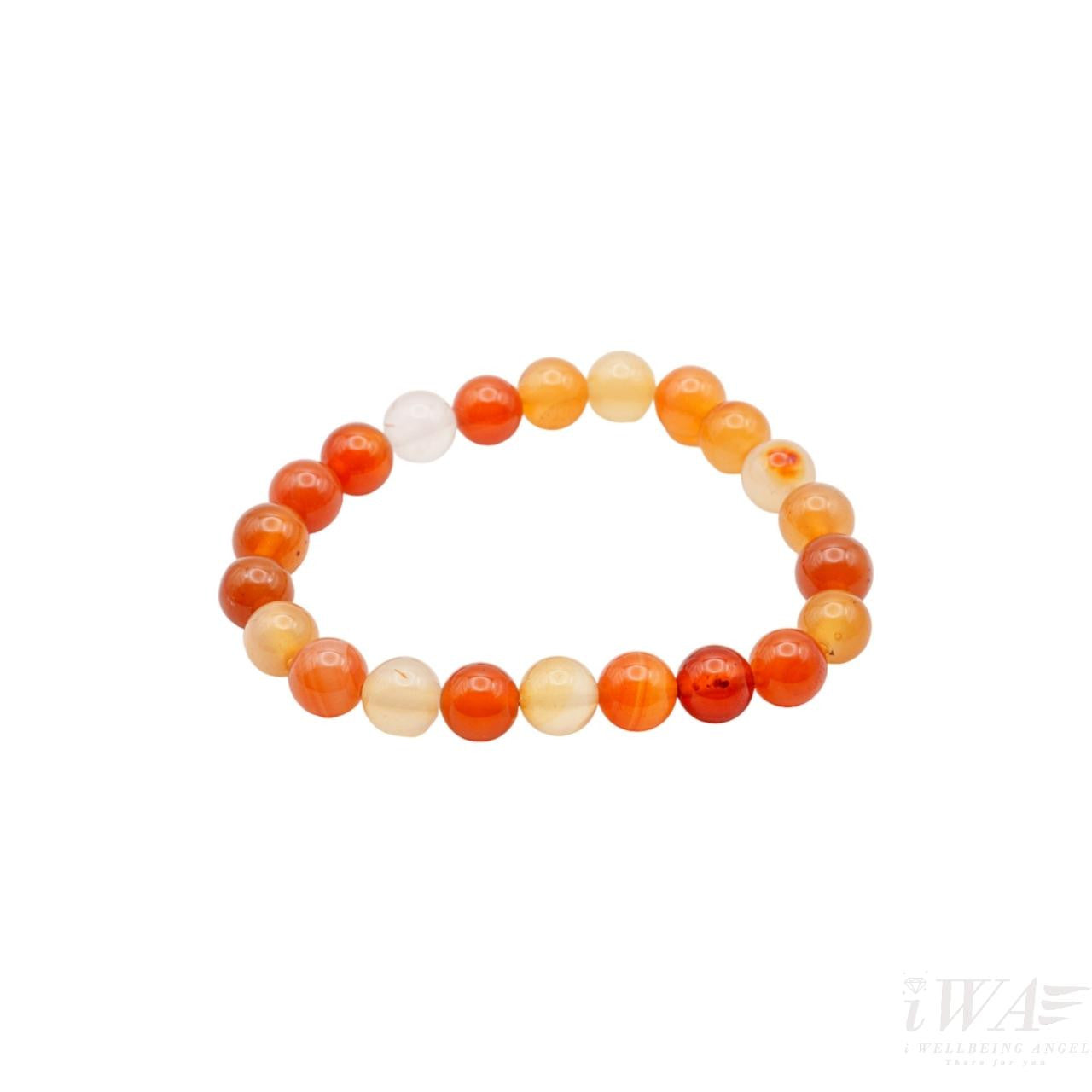 Carnelian Crystal Bracelet 8mm