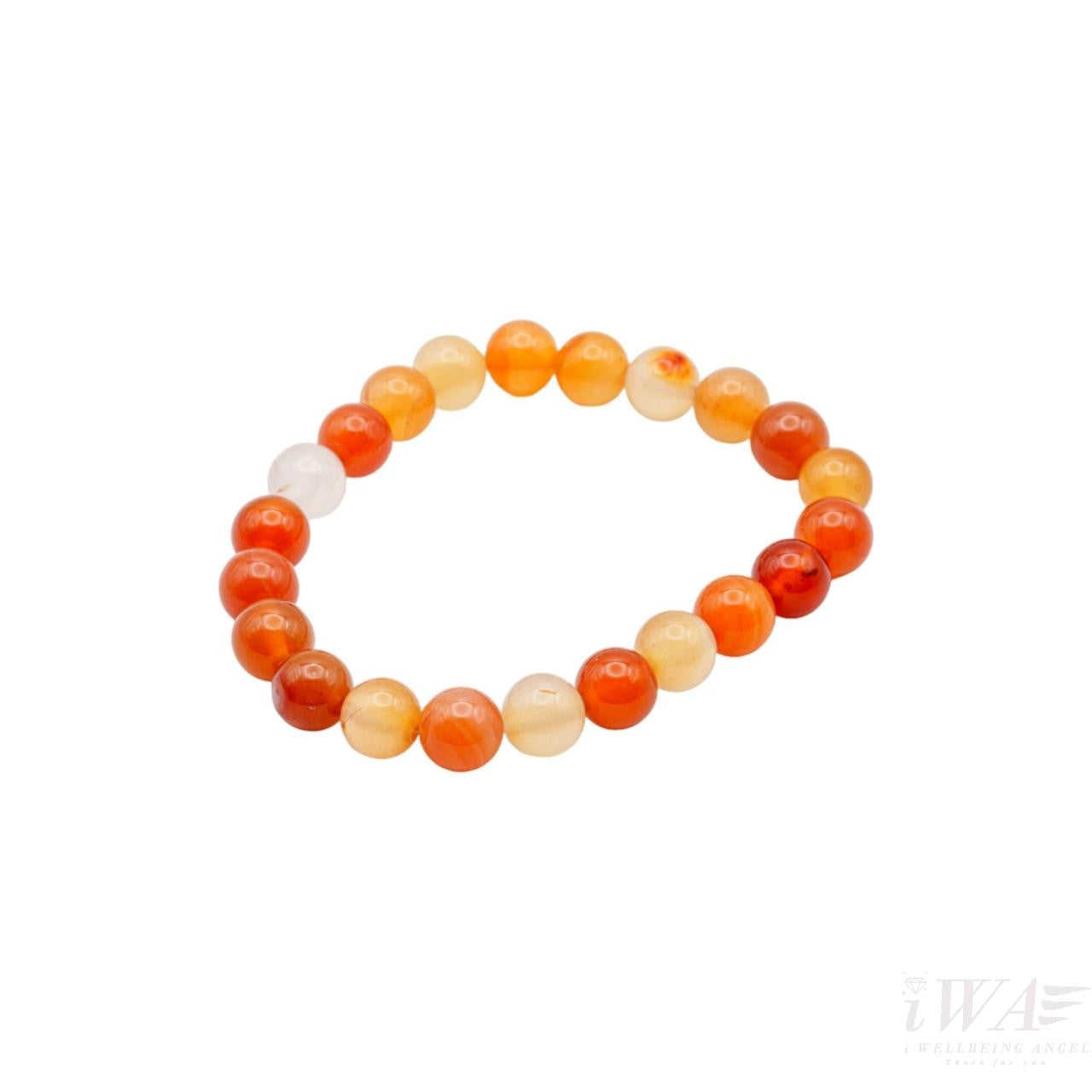 Carnelian Crystal Bracelet 8mm