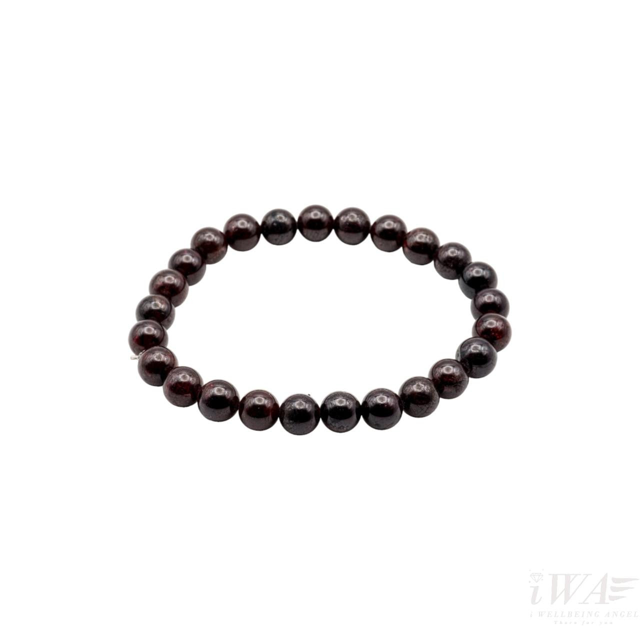 Garnet Crystal Bracelet 8mm