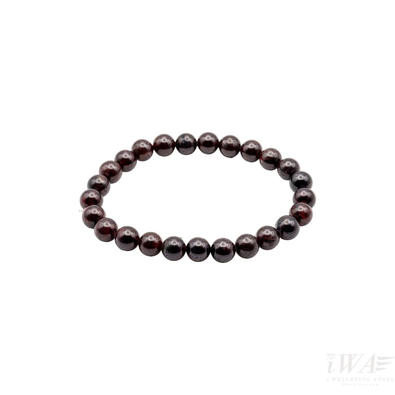 Garnet Crystal Bracelet 8mm