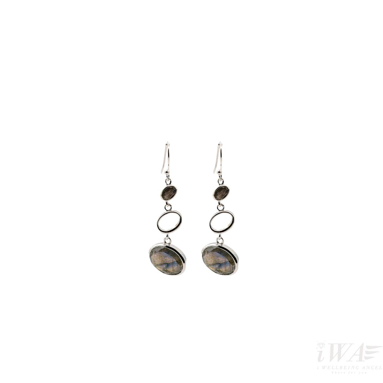 Labrodite Joy hook Earring Silver Jewellery