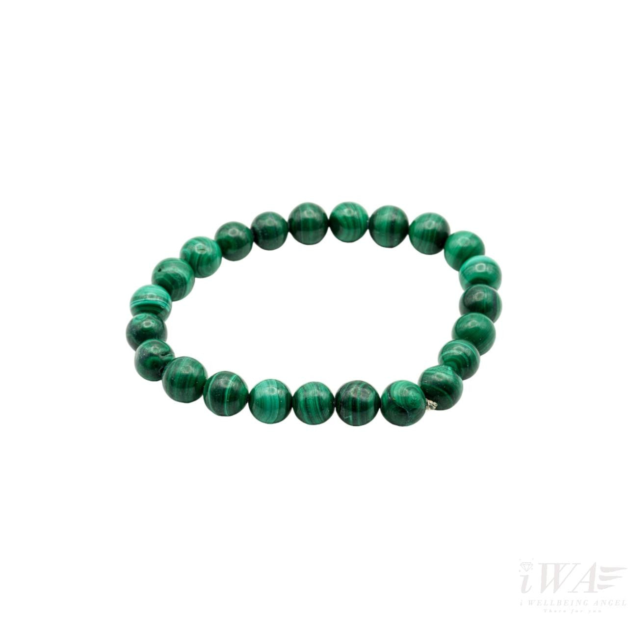 Malachite Crystal Bracelet 8mm