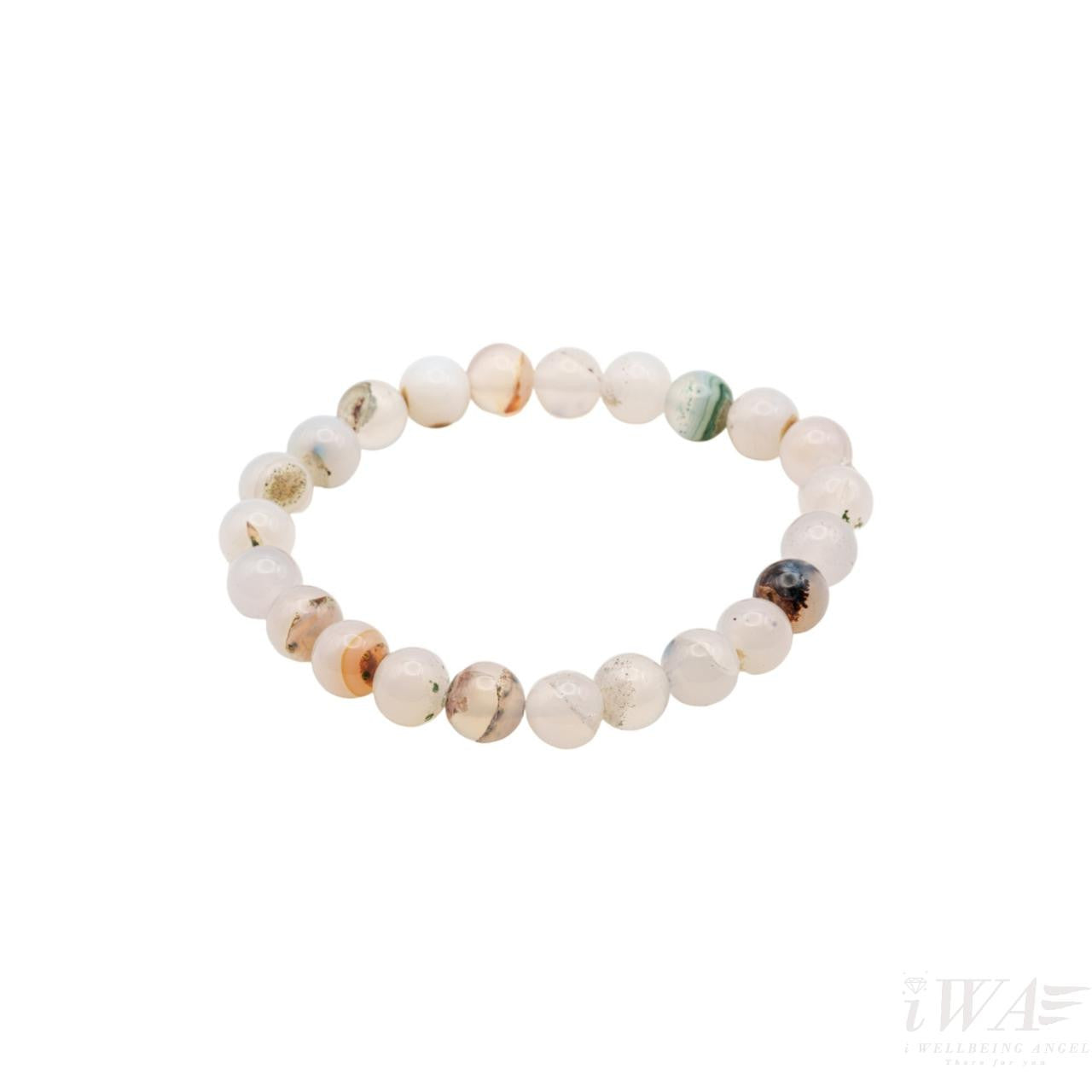 Montana Agate Crystal Bracelet 8mm
