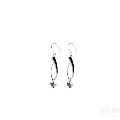 Mystic Quartz Harmony hook gemstone earring