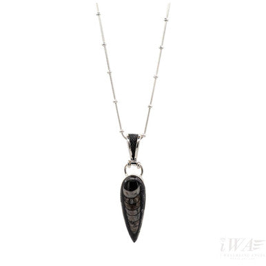 Orthoceras Gemstone Drop pendant