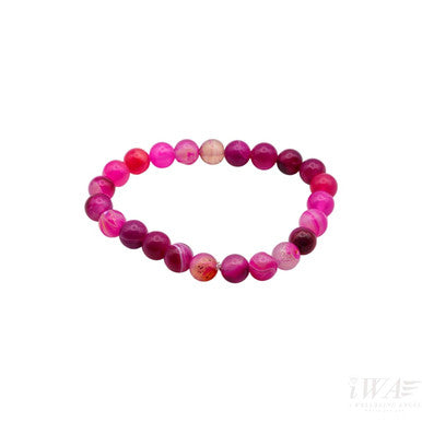 Pink Agate Crystal bracelet