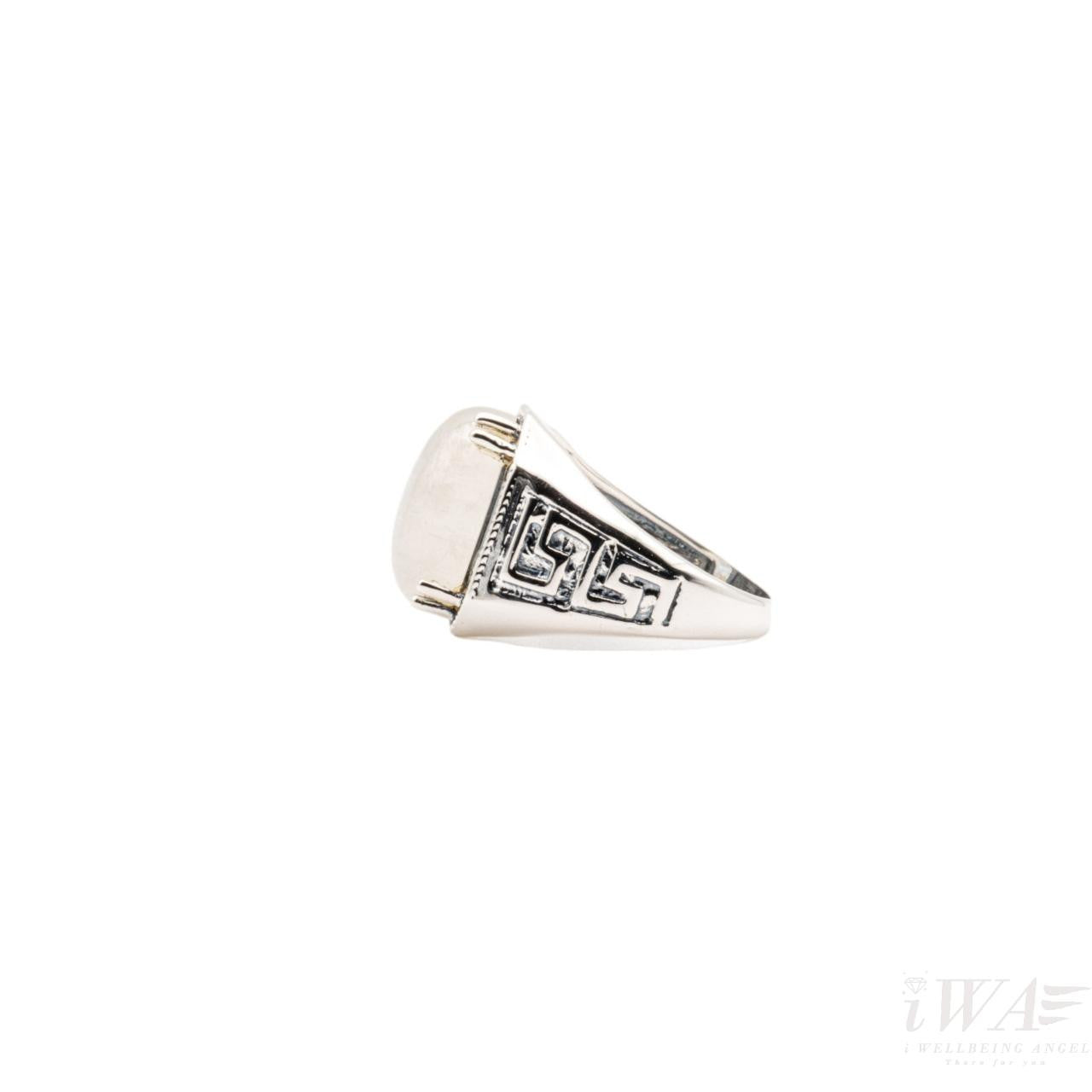 Rainbow Moonstone Fortis gemstone ring