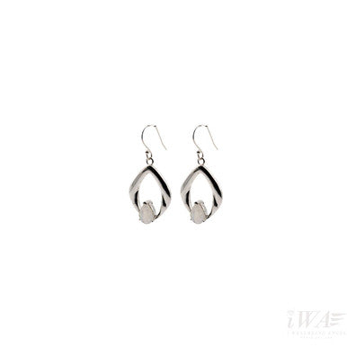 Rainbow Moonstone Lumiere gemstone earring