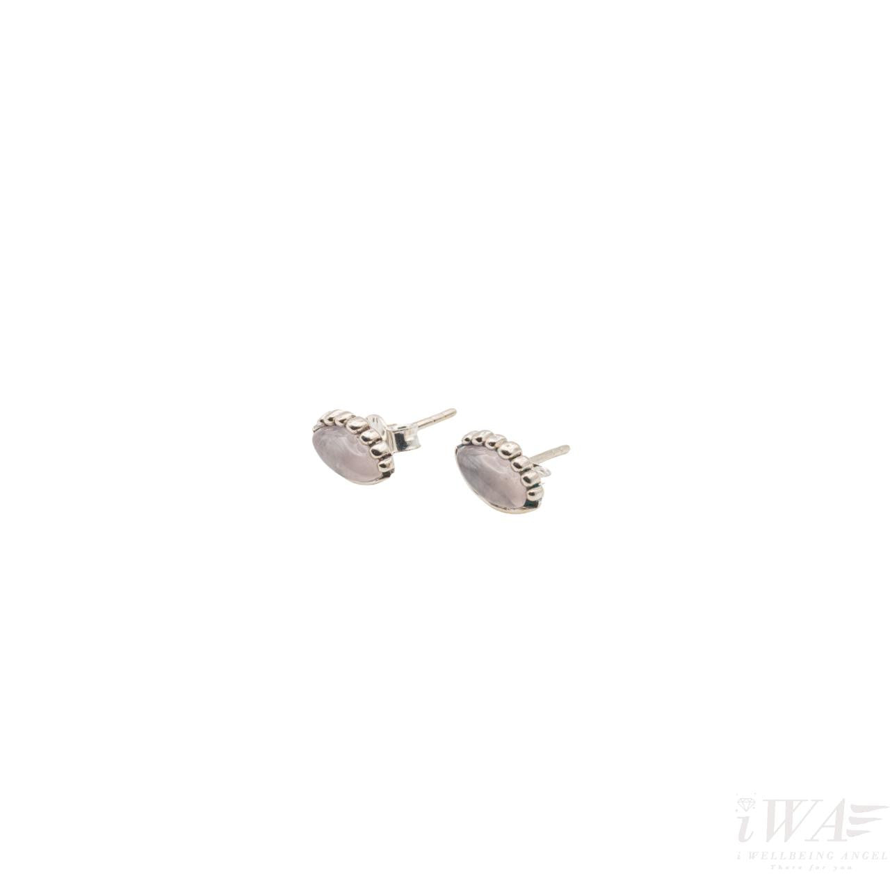 Rainbow Moonstone Stud gemstone earring