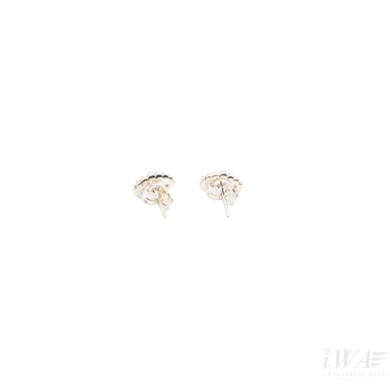 Rose Quartz Stud Earring Silver Jewellery