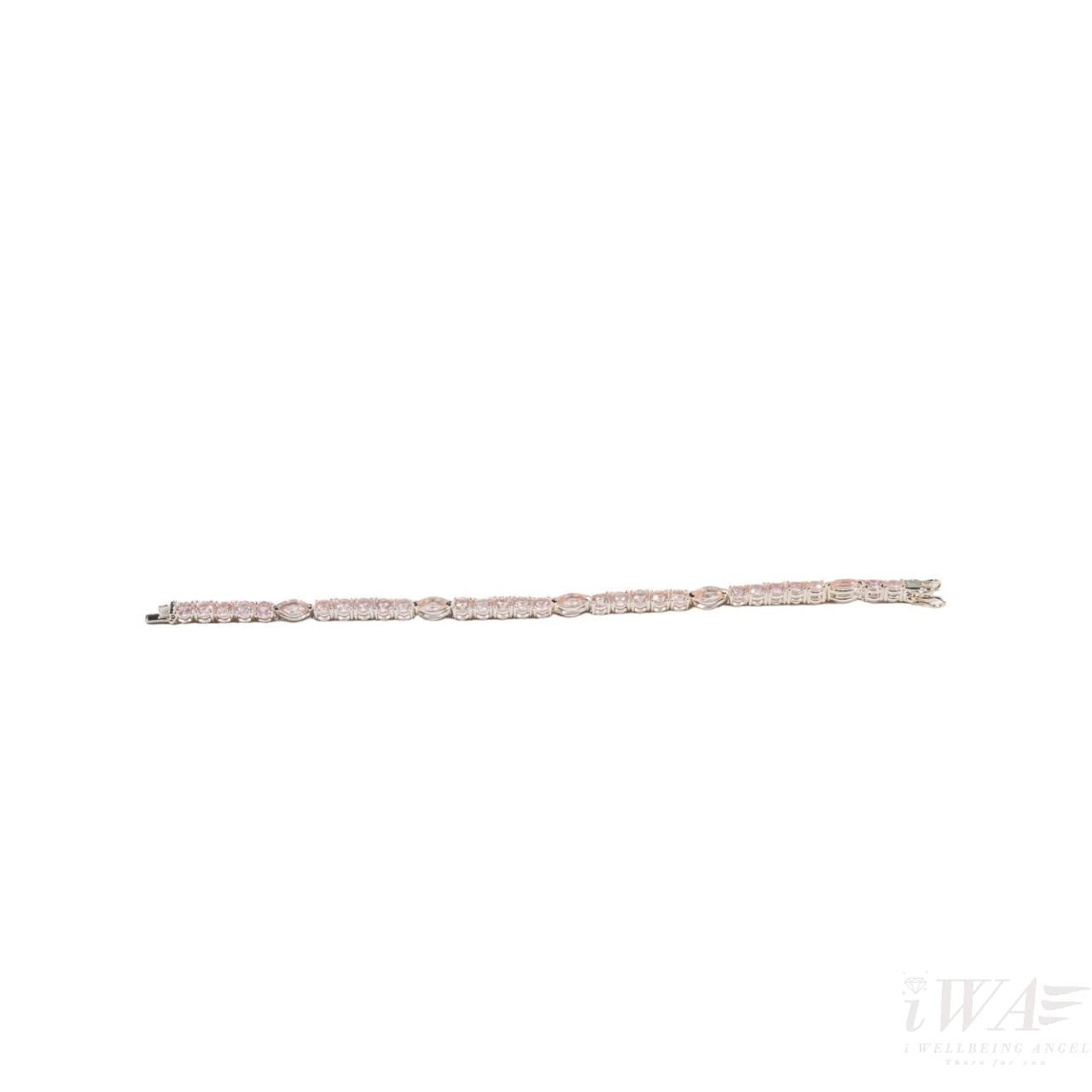 Rose Quartz Tennis gemstone bracelet