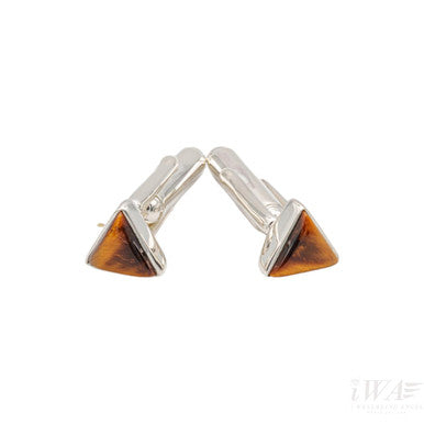 Tiger Eye Triangulus cufflinks