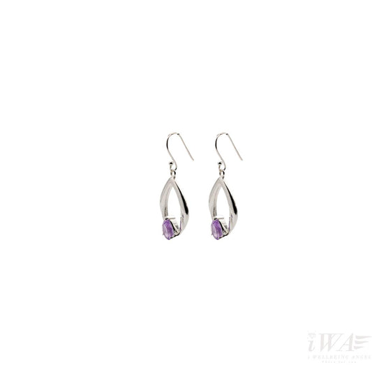 Amethyst Lumière Earring Silver Jewellery