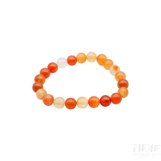 Carnelian Crystal Bracelet 8mm