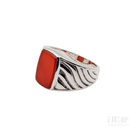 Carnelian Dunes Ring Ring Silver Jewellery