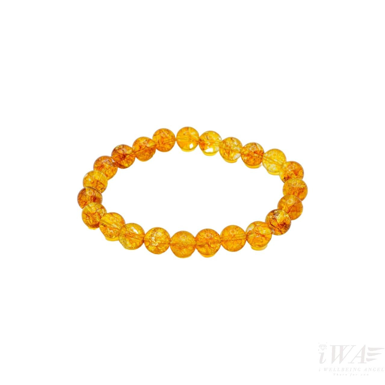 Citrine Crystal Bracelet dark