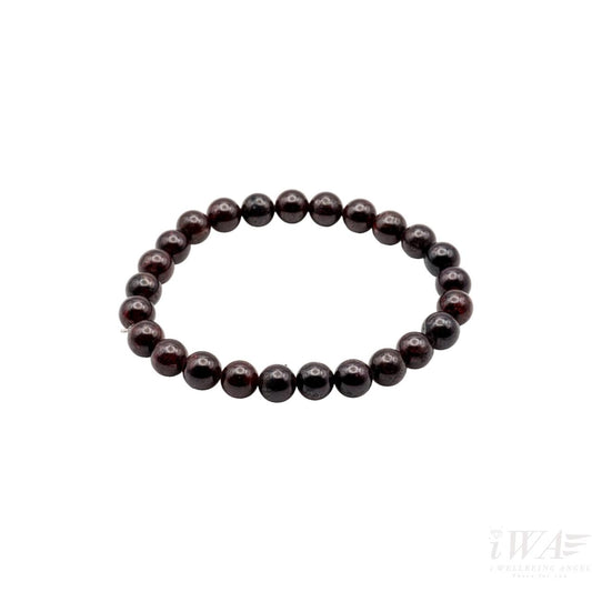 Garnet Crystal Bracelet 8mm