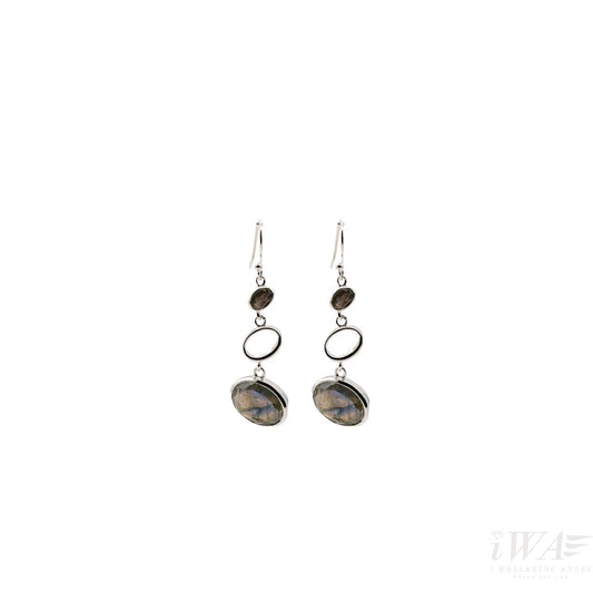 Labrodite Joy hook Earring Silver Jewellery