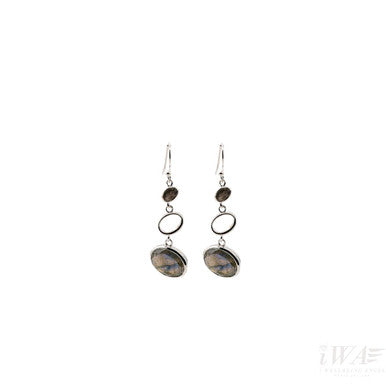Labrodite Joy hook gemstone earring