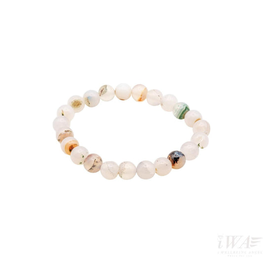 Montana Agate Crystal Bracelet 8mm