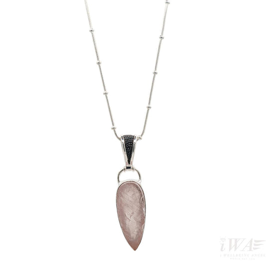 Rose Quartz gemstone Drop pendant