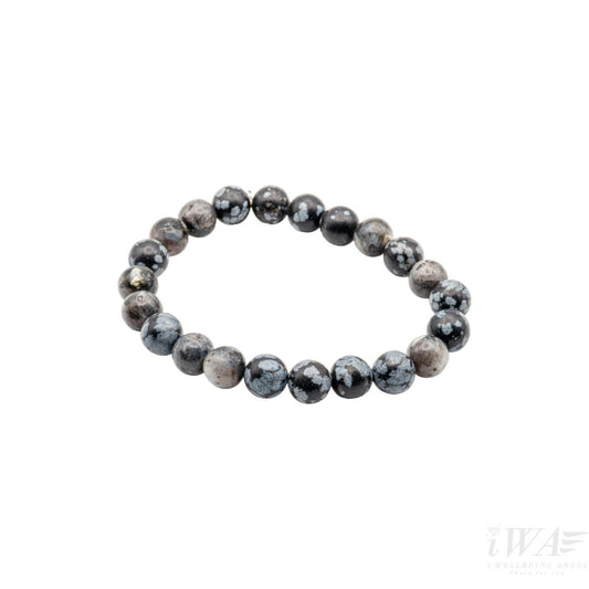 Snowflake Crystal Bracelet 8mm