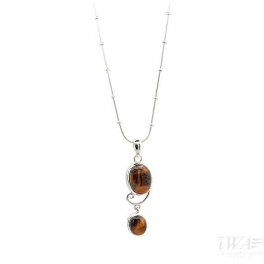Tiger Eye Victoria Pendant Silver Jewellery